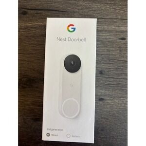 Google Nest Doorbell 2nd Generation Wired Smart Video‎ Security Camera White